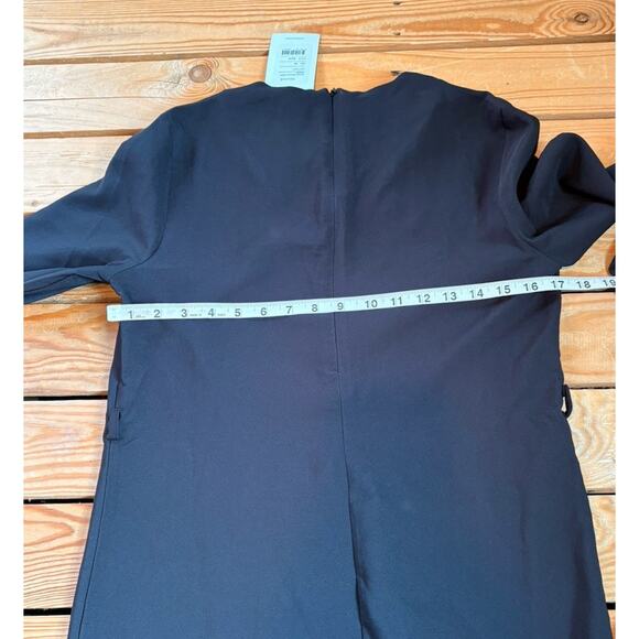 Touche NWT Women’s Long Sleeve Bell Hem Dress Size 38 Black P9 - Picture 5 of 7